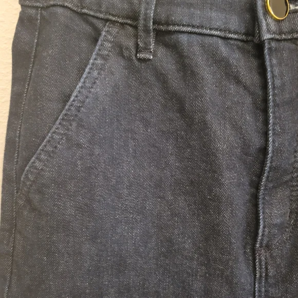 Denim High Rise Trouser with Flare Leg, Ann Taylor Sz 0 - Picture 5 of 10